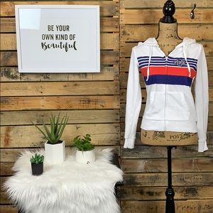 Pink zip up sweatshirt